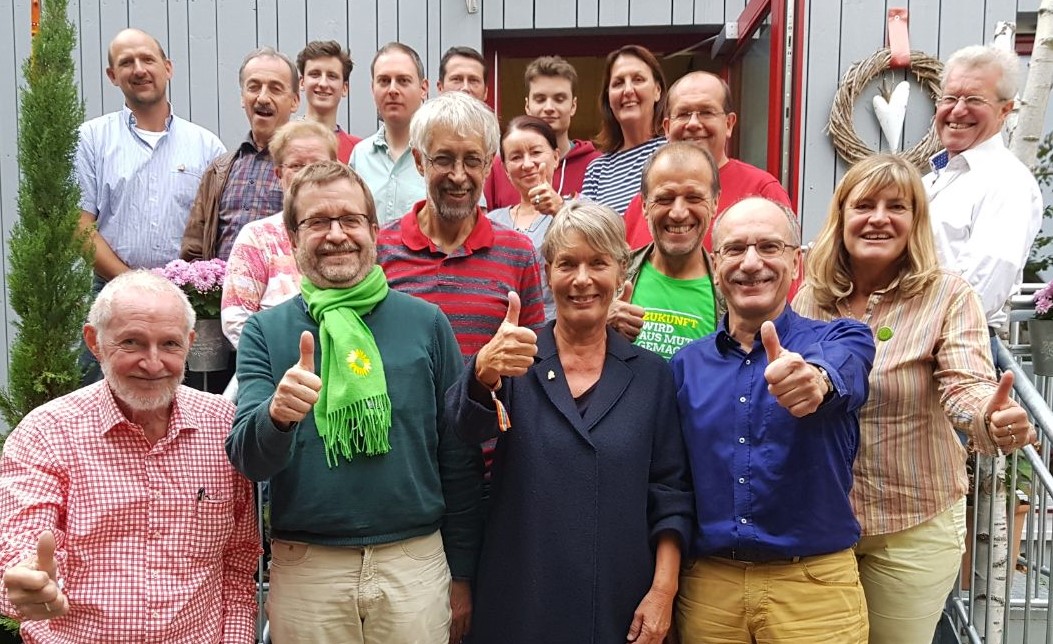 Die Grünen aus dem Neckar-Odenwald- und Main-Tauber-Kreis feiern das Ergebnis der Bundestagswahl 2017