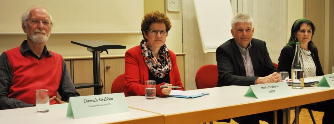 MdEP Maria Heubuch bei der Podiumsdiskussion in Tauberbischofsheim