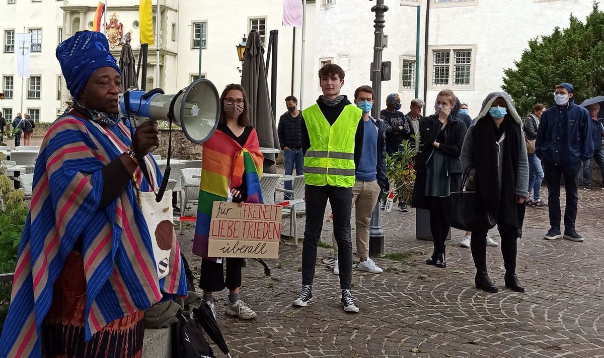 Demonstration gegen Rassismus in Bad Mergentheim